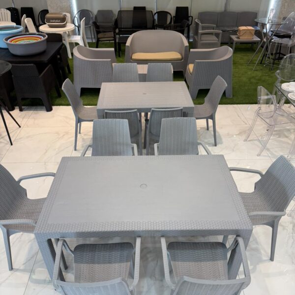 Table Rattan Et 6 Chaise Avec Accoudoires | Marque Fredi