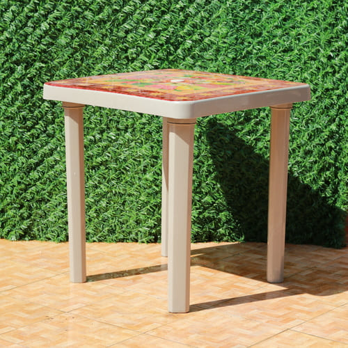 Table Décoré 0,75×0.75 cm