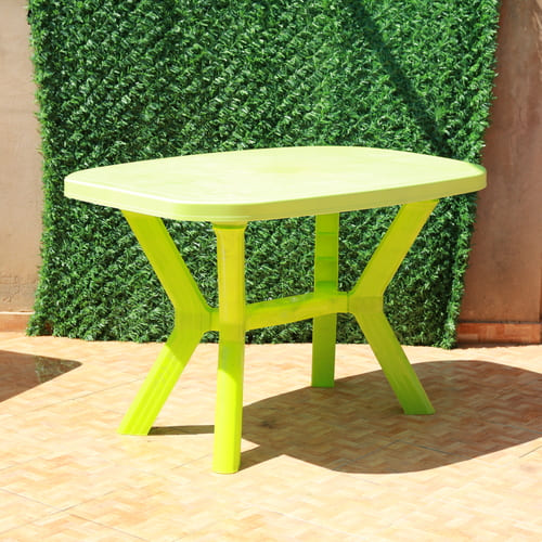 Table Pieds Croisés 1.20x0.80 cm pour Jardin