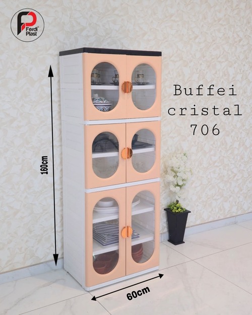 Buffets Pour Cuisine Cristal 7 étagères Élégant et Pratique – Image 3