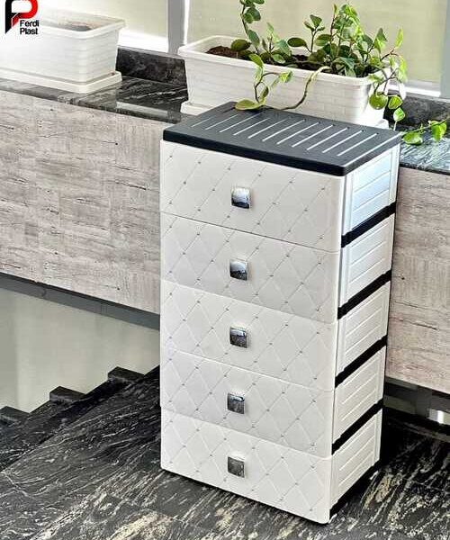 Commode 5 Tiroirs pratique et élégant Ferdi Plast